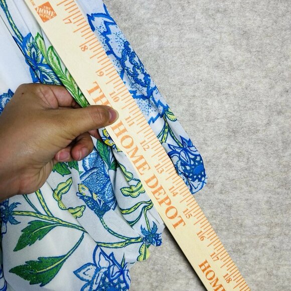 ARULA by Alter State Women's Blue Floral Tiered Midi Dress Size C Plus Size 3X - Picture 12 of 16